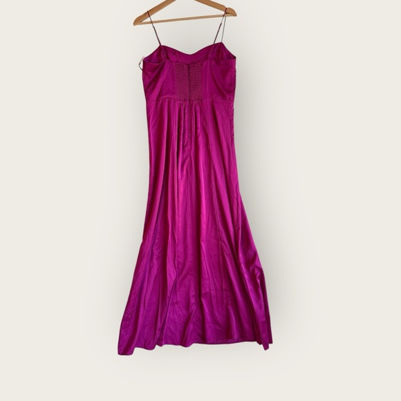 NWT Abercrombie A&F Camille Maxi Satin Tank Dress, size M - Picture 3 of 7